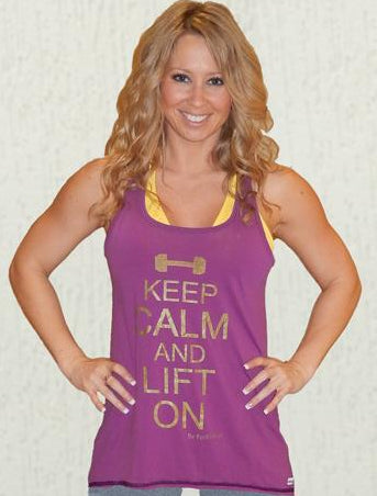 Keep Calm Relaxed Fit Tank *Berry