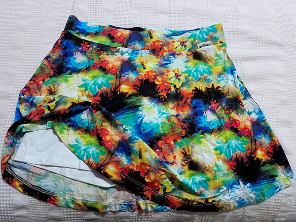 TROPICAL SKORT FITNESS SKIRT