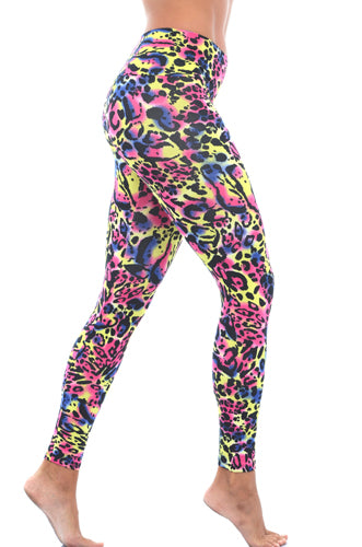 Multicolor Leopard Fitness Leggings
