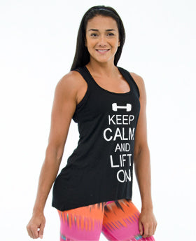 Keep Calm Hi-LoTank Top *Black