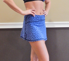 OLD S-COOL BIKE PRINT FITNESS SKORT