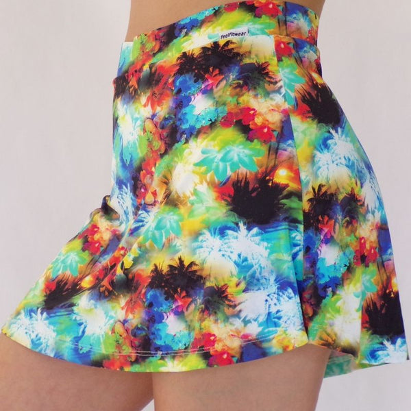 TROPICAL SKORT FITNESS SKIRT