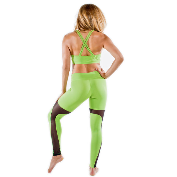 GREEN YOGA OUTFIT FOR WOMEN, WORKOUT GEAR